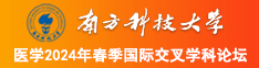 试着把大肉棒插入,黄色视频网址南方科技大学医学2024年春季国际交叉学科论坛